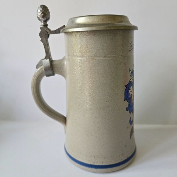 Vintage Bayern 0.5L German Beer Stein With Lid By Rastal Summerschool 1984 - Picture 16 of 16